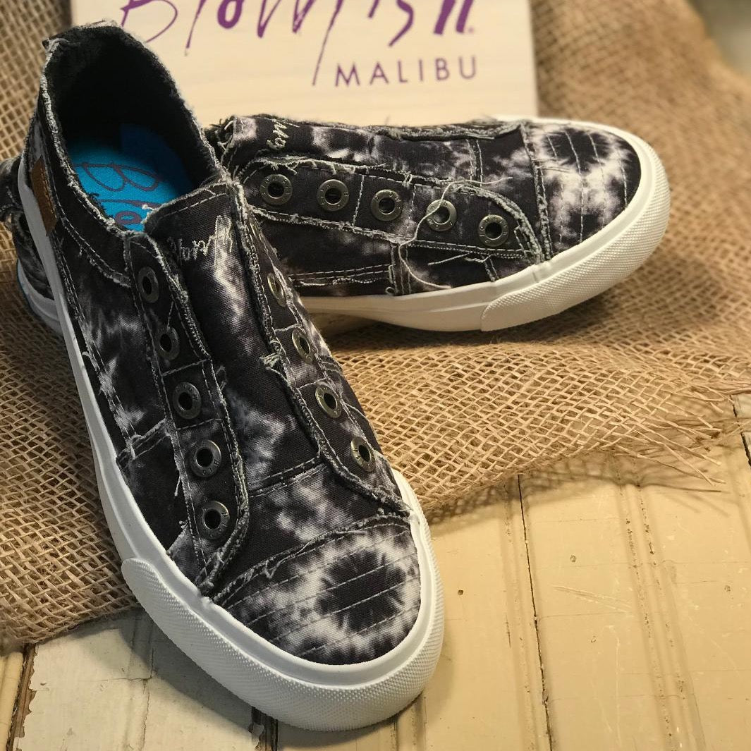 Play Shadow Tie Dye Canvas Slip On Sneaker