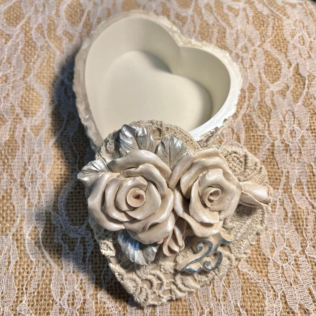 Heart 25th Anniversary Trinket Box