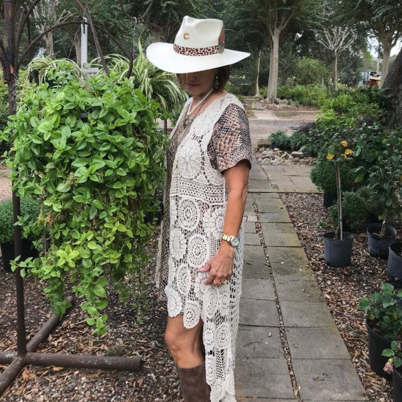 Heatseeker Leopard Straw Hat