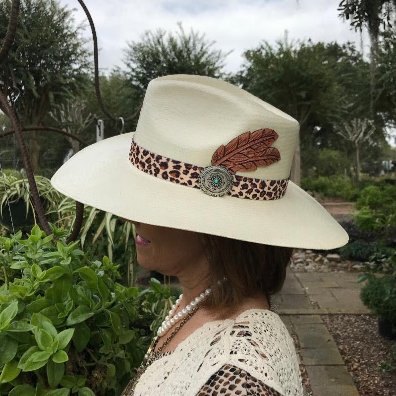 Heatseeker Leopard Straw Hat