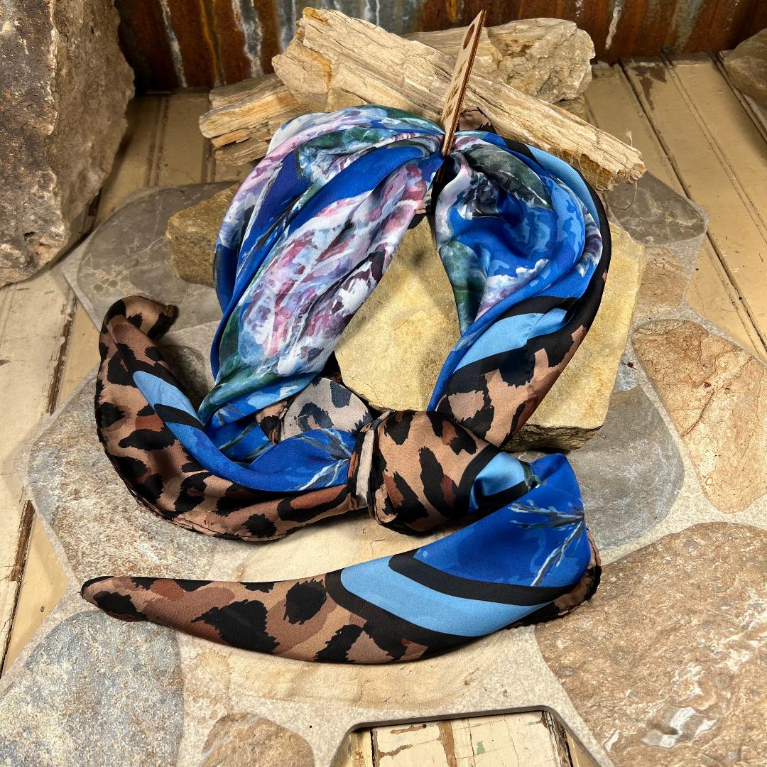 Leopard & Floral Wild Rag