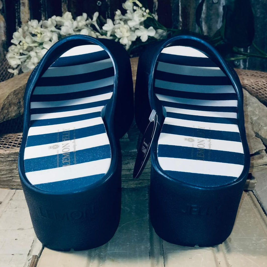 Blue Metal Teela Platform Slides