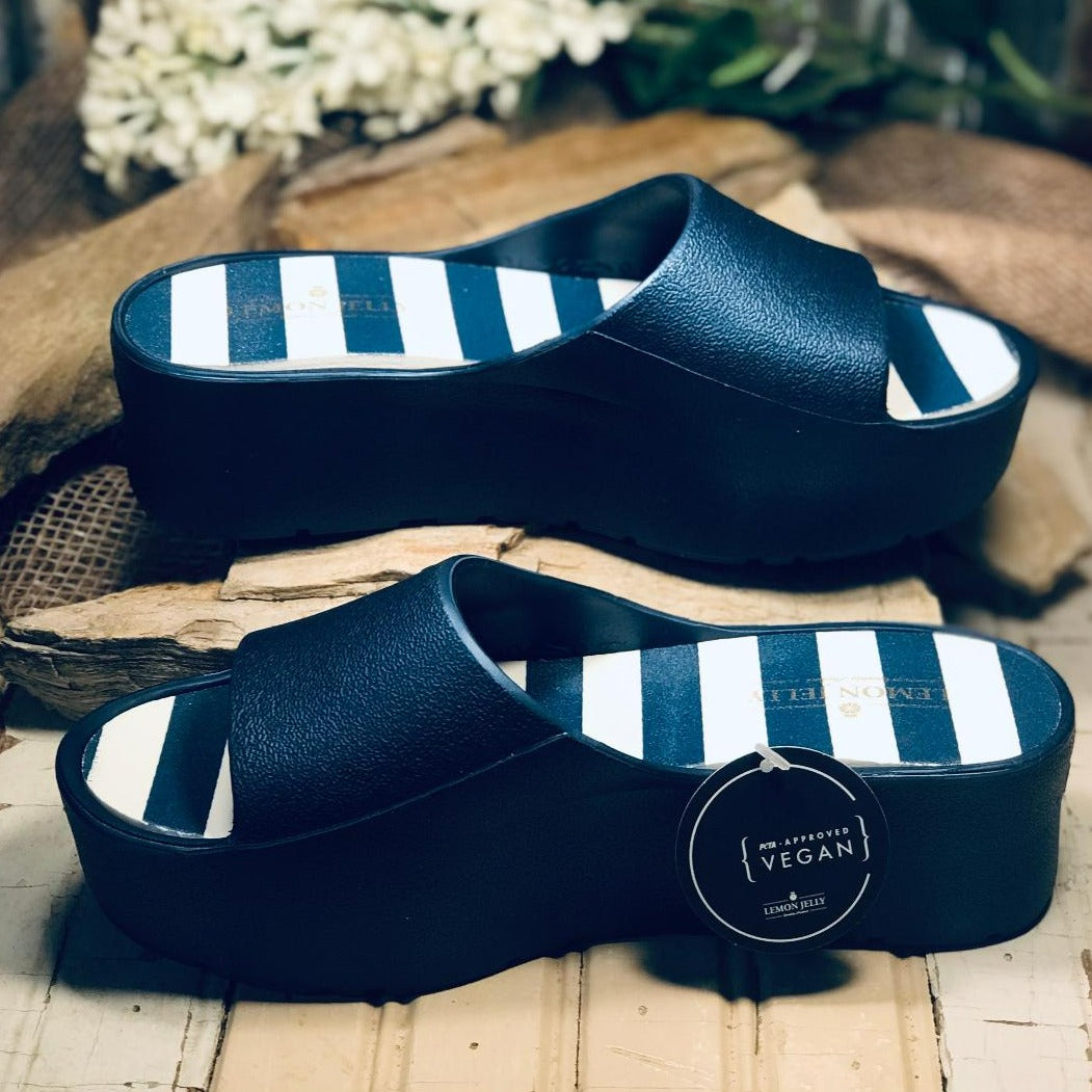Blue Metal Teela Platform Slides