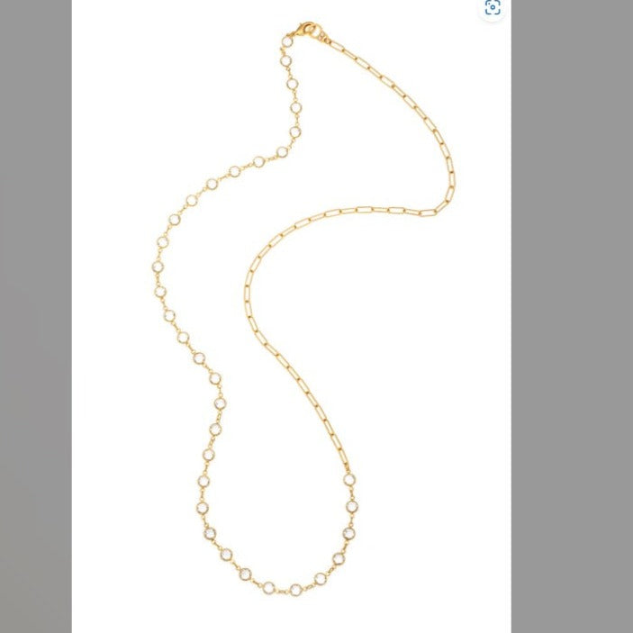 Austrian Crystal and Nantes Chain Necklace