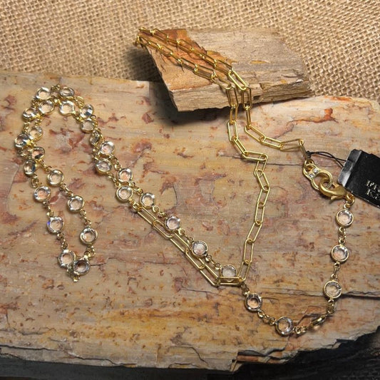 Austrian Crystal and Nantes Chain Necklace