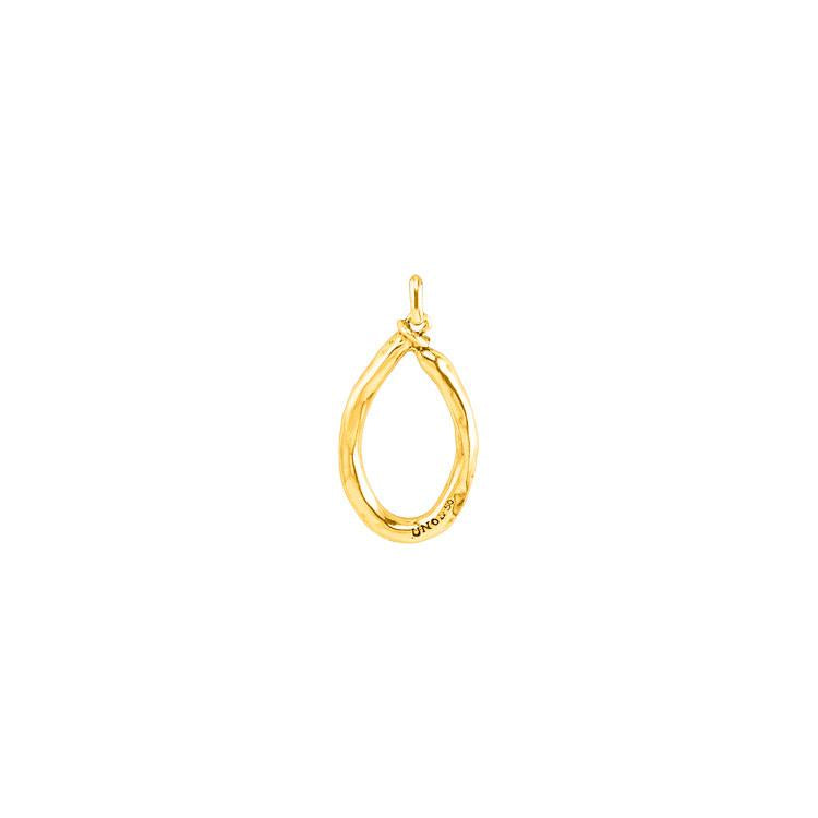 Letter Shaped Pendant in Gold inspired by the Iconic Nail