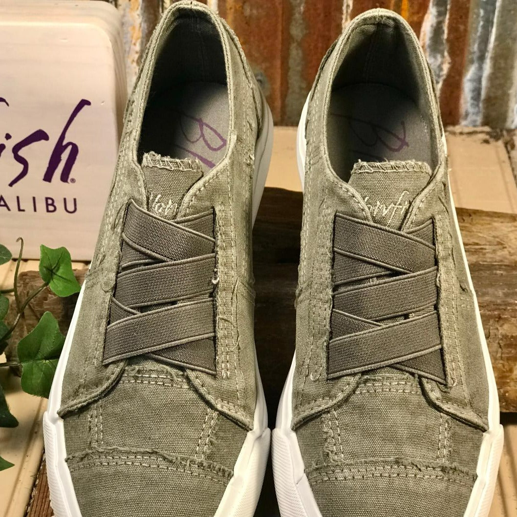 Marley Washed Canvas Slip On Sneaker