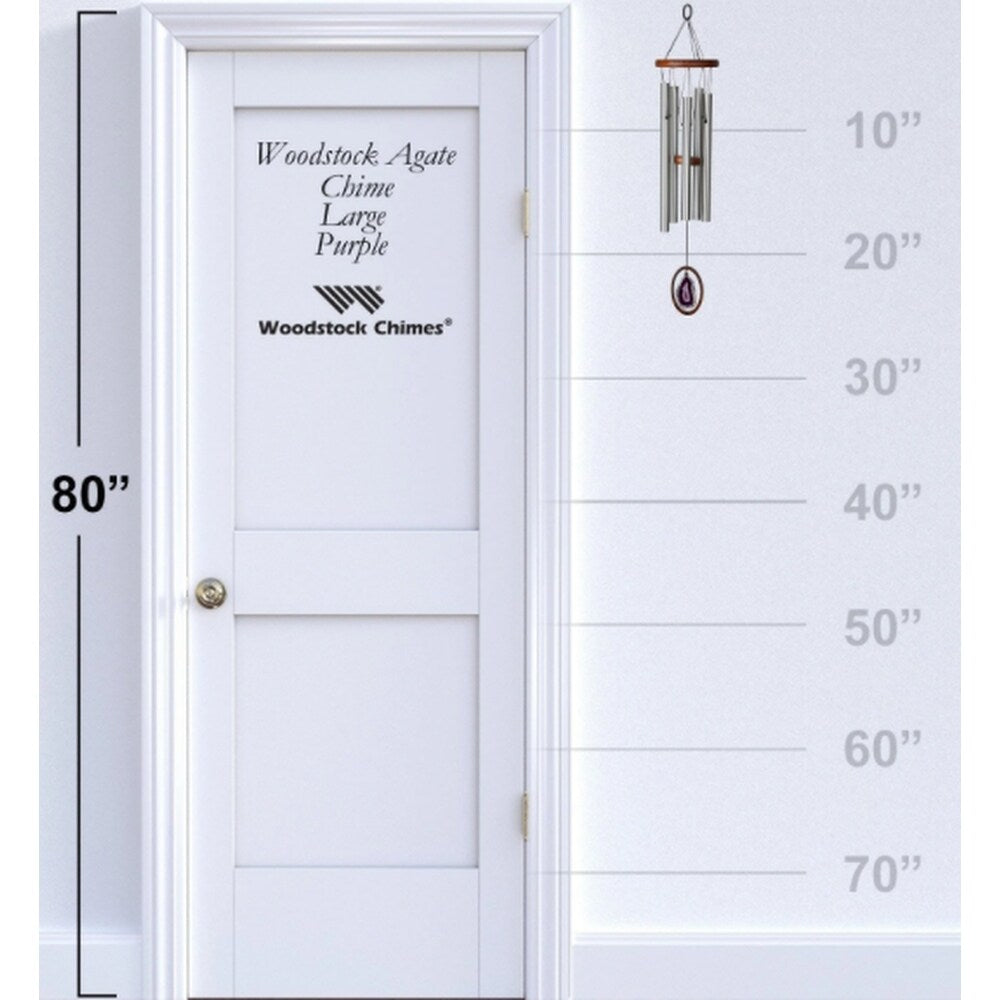 Agate Chime- Large, Purple