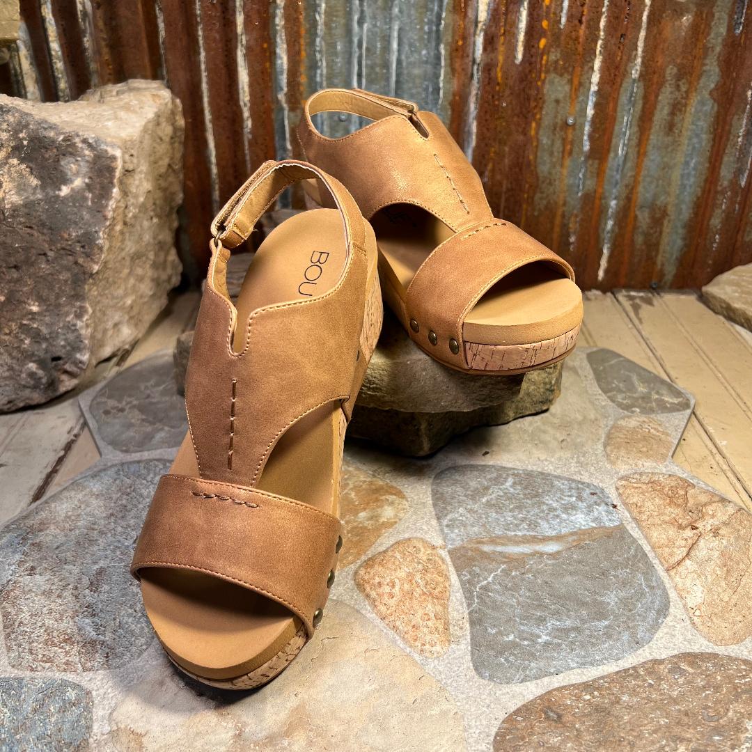 Refreshing Brown Wedge/Sandal