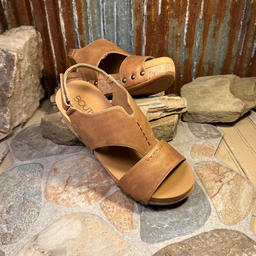 Refreshing Brown Wedge/Sandal