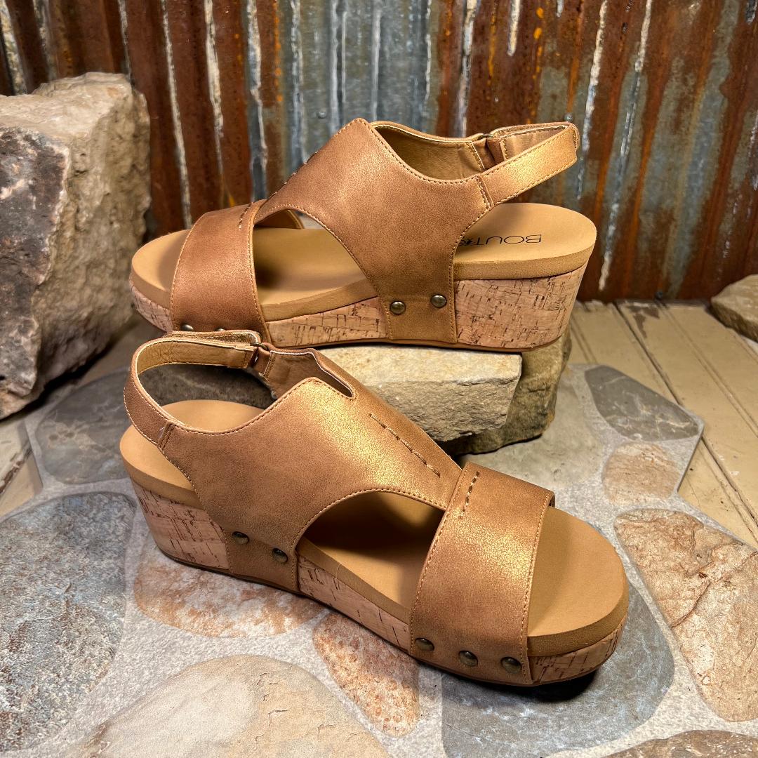 Refreshing Brown Wedge/Sandal