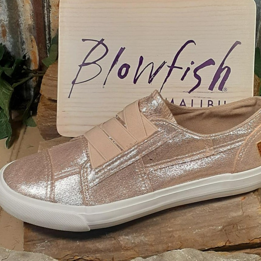 Kids Marley-K Metallic Canvas Slip On Sneakers