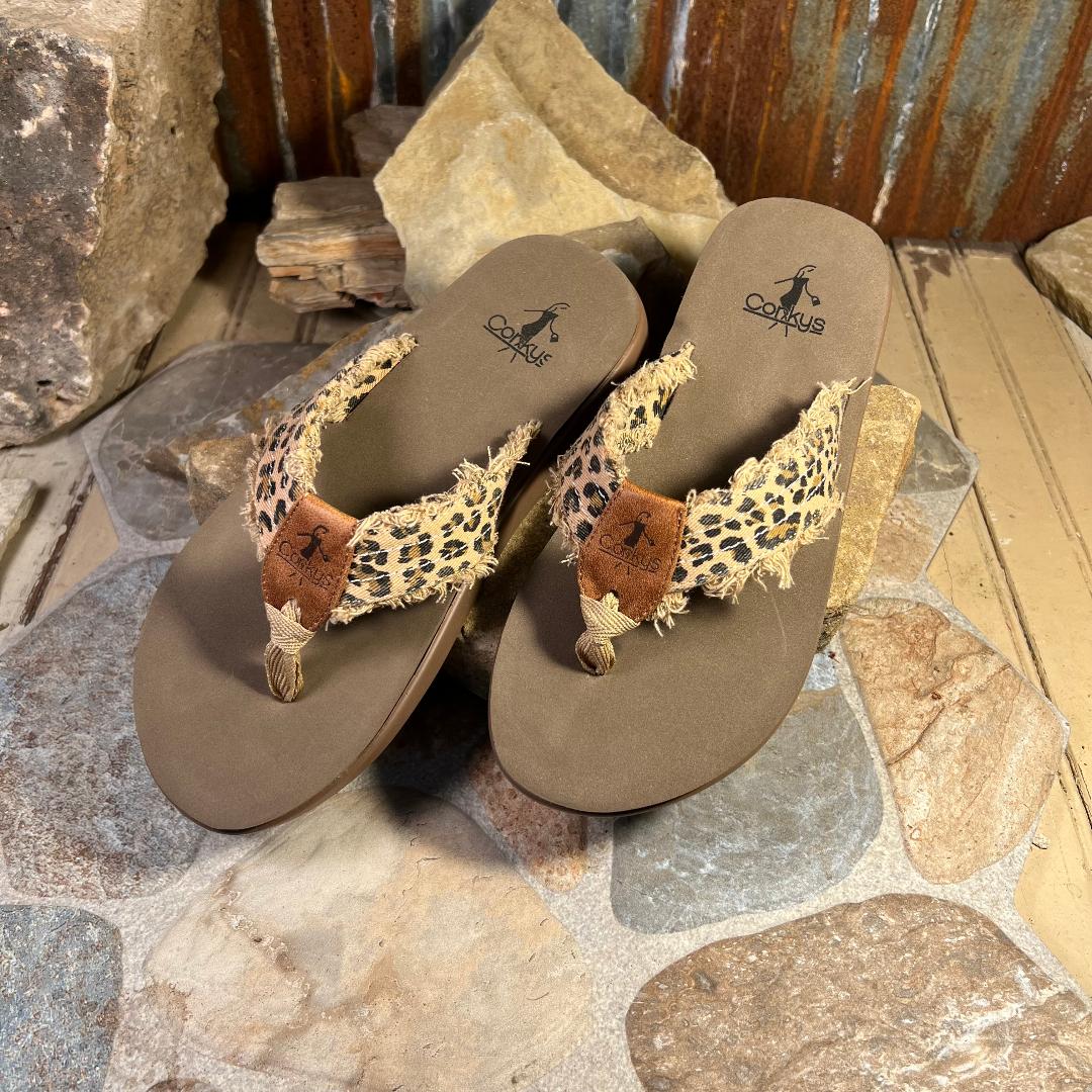 Shaved Ice Leopard Flip Flop Sandal
