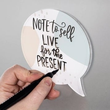 Note To Self Dry Erase Magnetic Marker Board