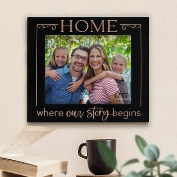 Home Is Where Our Story Begins Photo Frame