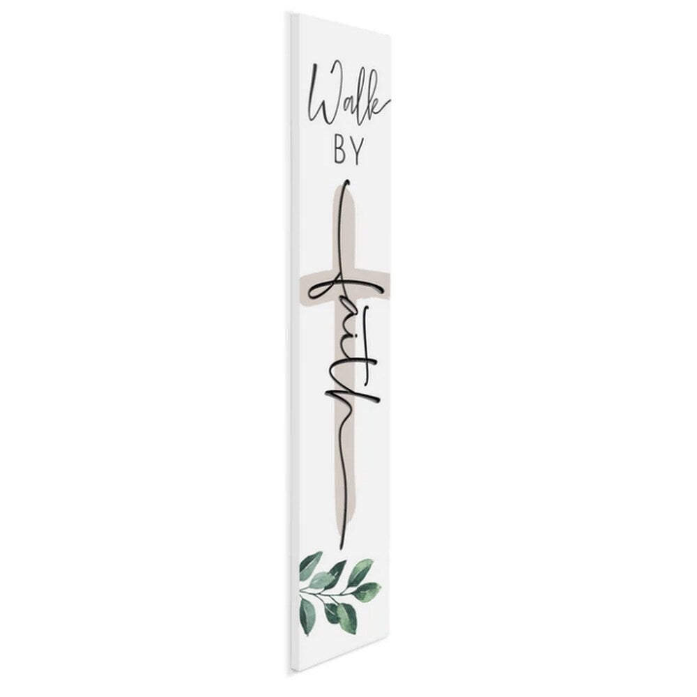 Walk By Faith Carved Wall Decor