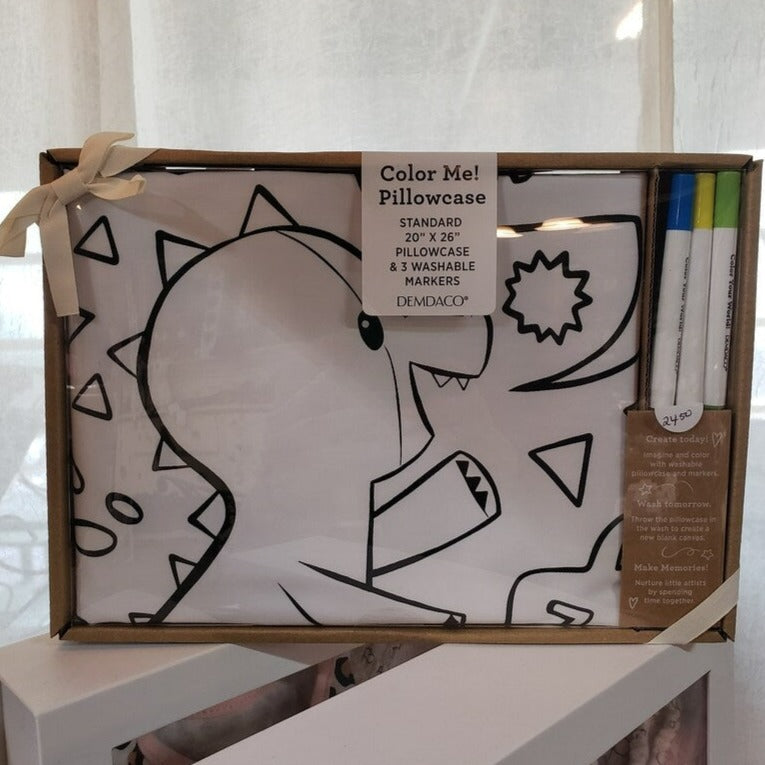 Color Me Pillowcase -Dino-Snore-Ous