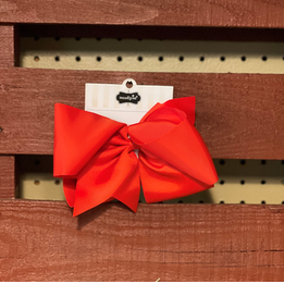 Oversized Red Grosgrain Bow