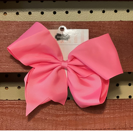 Oversized Hot Pink Grosgrain Bow