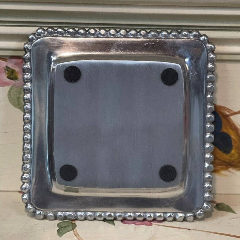 A Initial Metal Trinket Tray