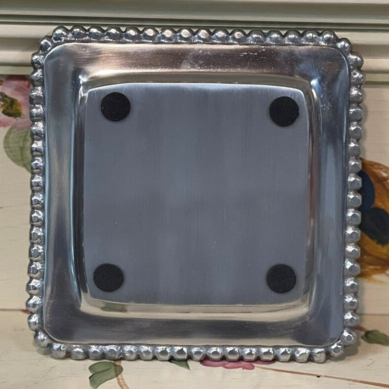 R Initial Metal Trinket Tray
