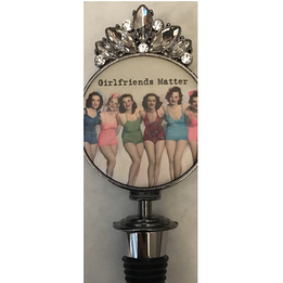 Girlfriends Matter Swimsuit Wine Stopper