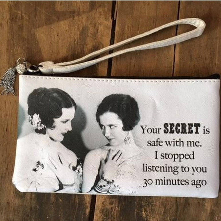 Your SECRET is safe...Adorable Wristlet Purse