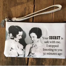 Your SECRET is safe...Adorable Wristlet Purse