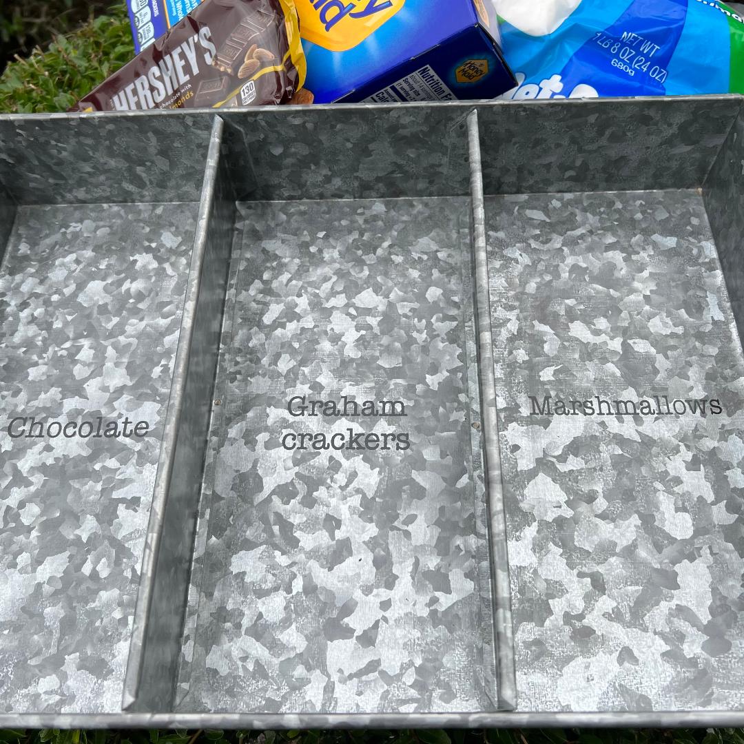 Smores Labeled Tin Tray Set