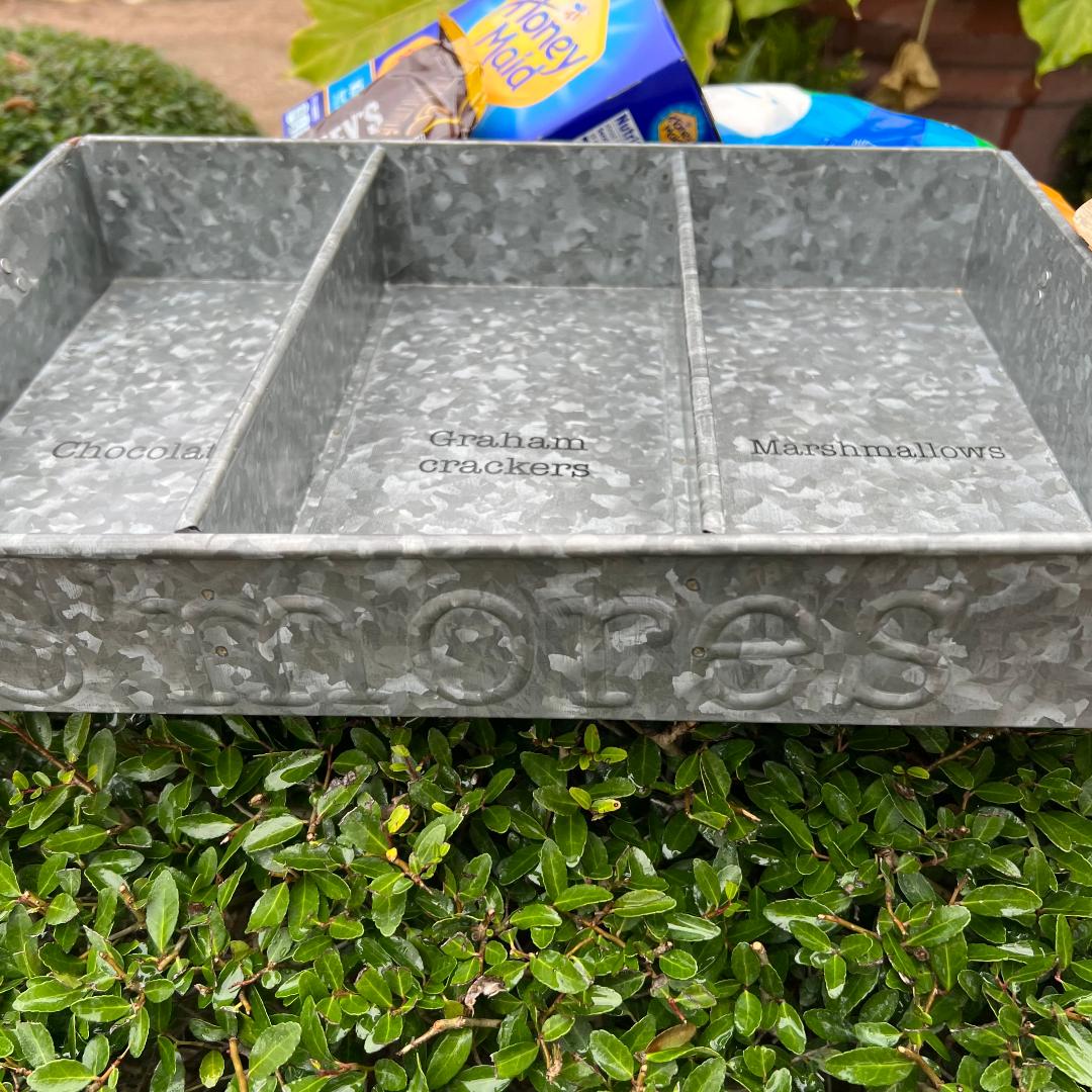 Smores Labeled Tin Tray Set