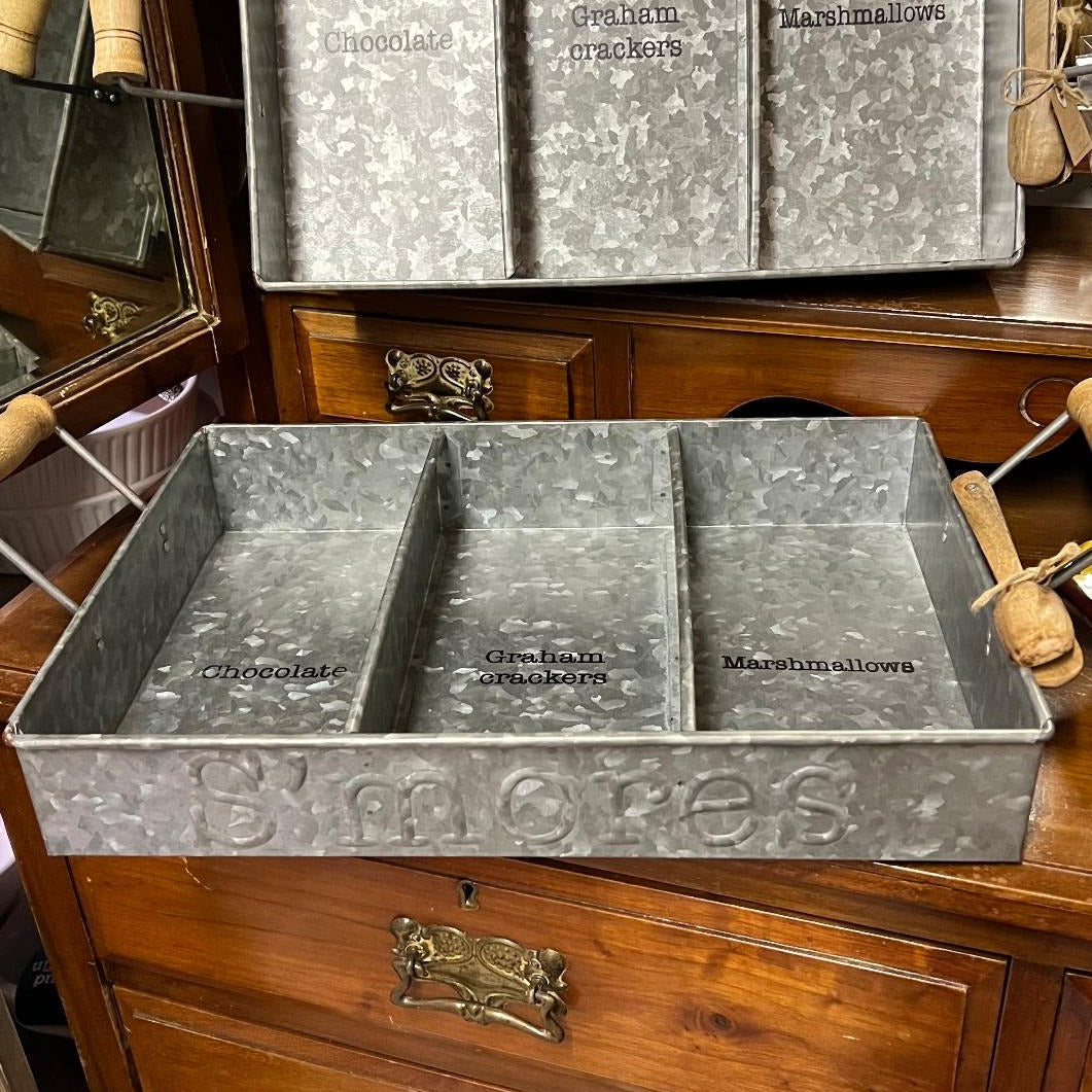 Smores Labeled Tin Tray Set