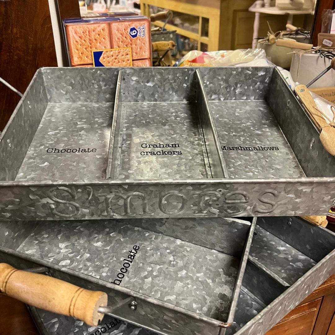 Smores Labeled Tin Tray Set