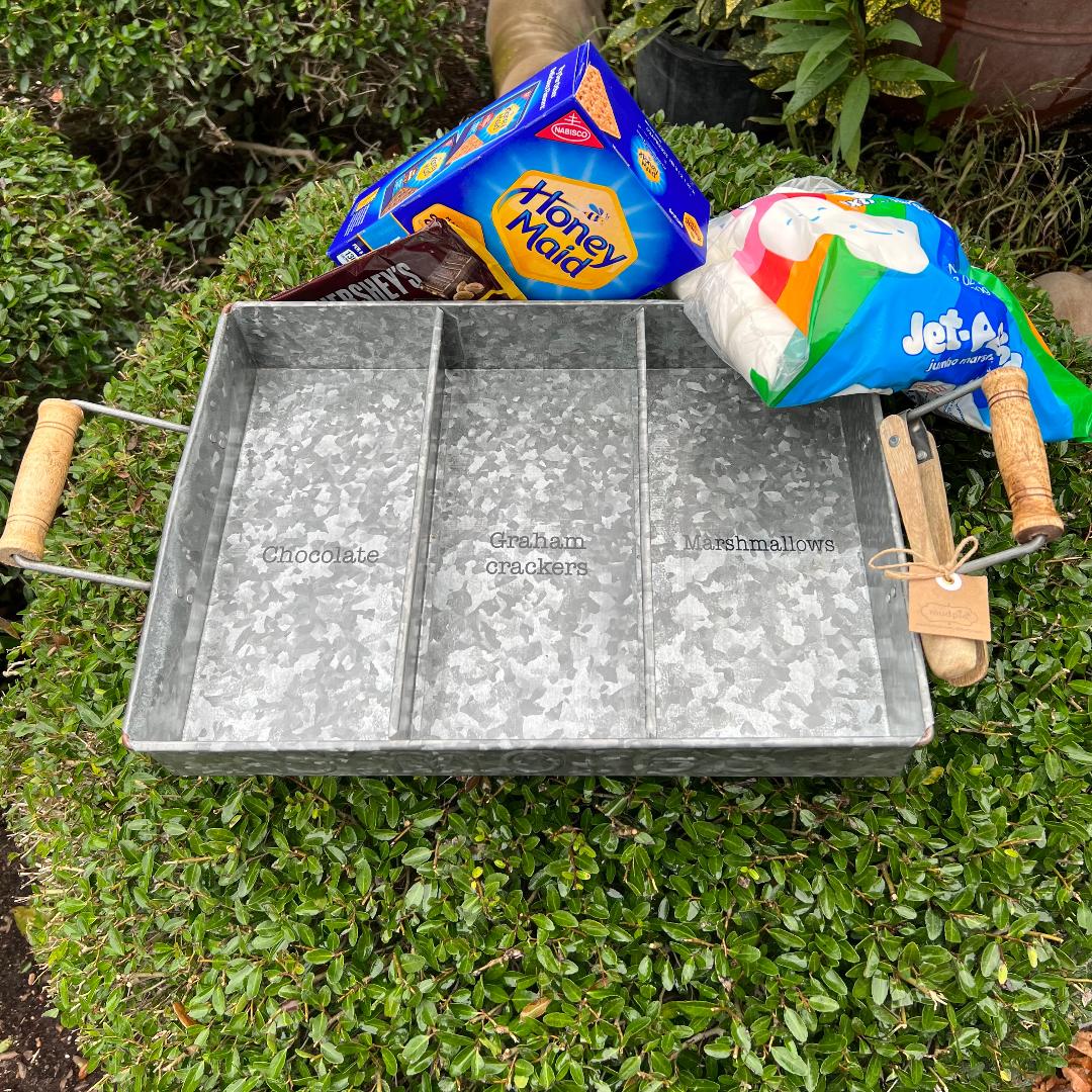 Smores Labeled Tin Tray Set