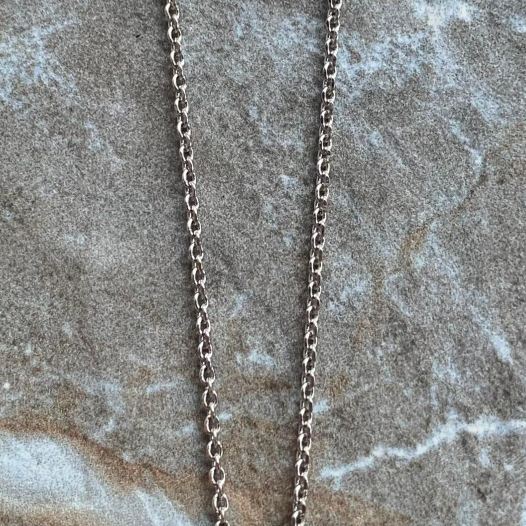 Pavé Heart Pendant Necklace in "Wildberry