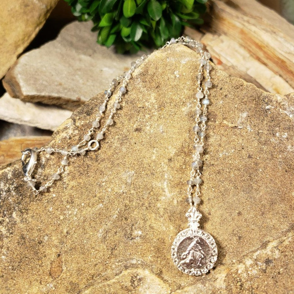 Micro Lab Sterling Clad Necklace
