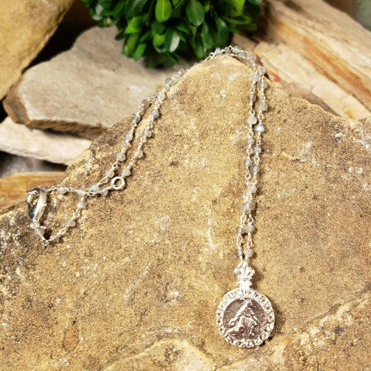 Micro Lab Sterling Clad Necklace