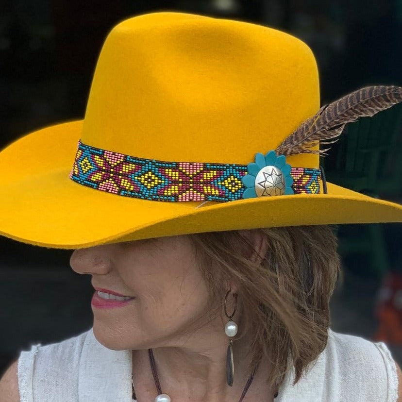Yellow Gold Digger Felt Hat