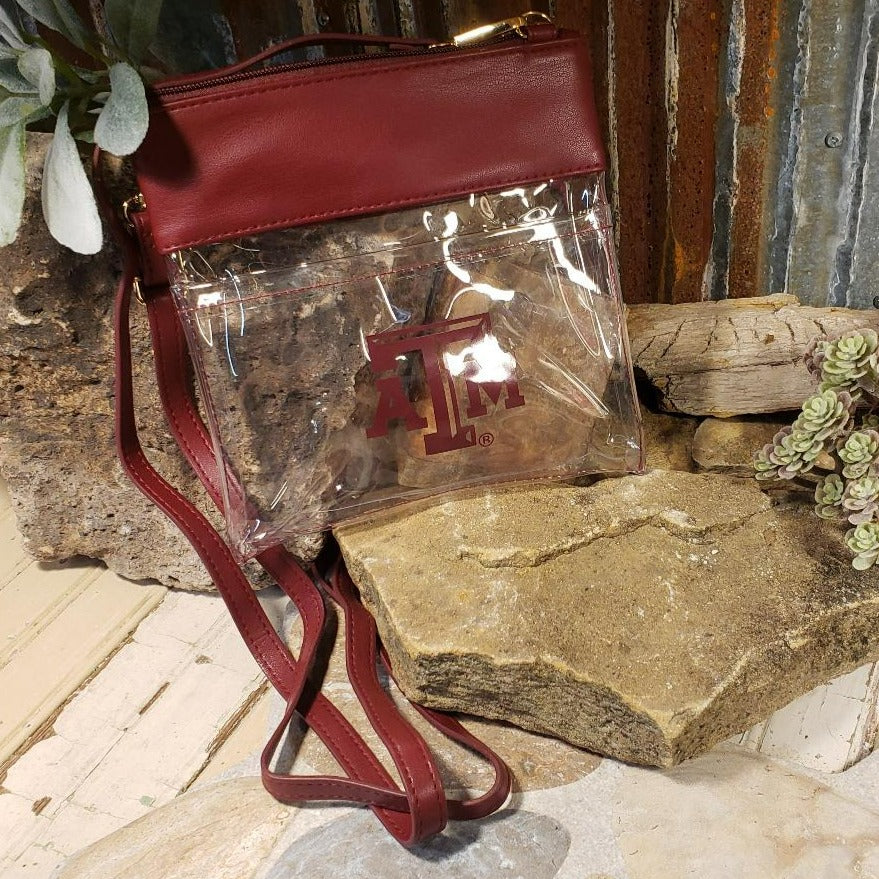Gig 'Em Game Day Clear Purse – The Boutique at Wells Florist