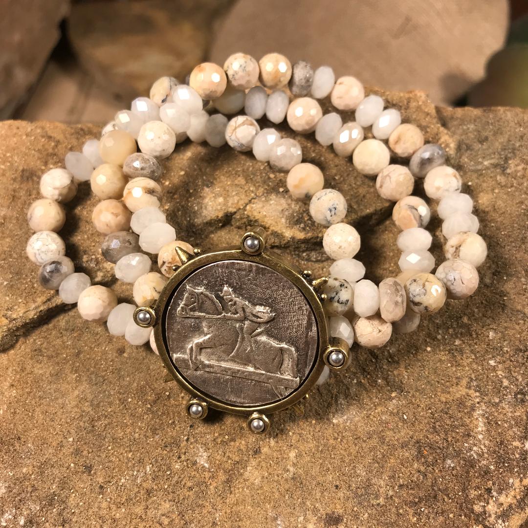 Triple Strand La Lune Mix Bracelet