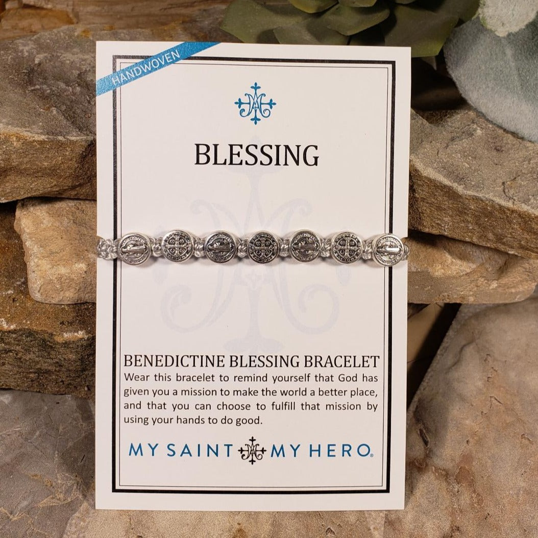 Benedictine Blessing Bracelet - Silver Medals