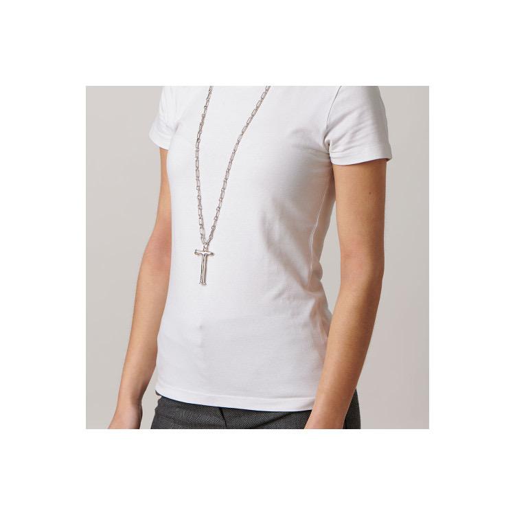 Letter Shaped Pendant in Silver inspired by the Iconic Nail