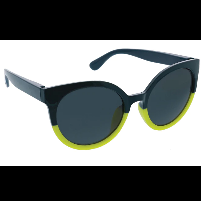 Montauk- Teal/Lime Reading Sunglasses