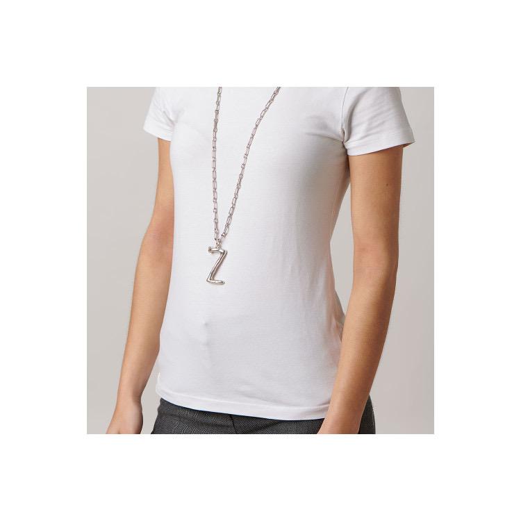 Letter Shaped Pendant in Silver inspired by the Iconic Nail