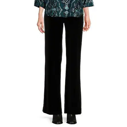 Velvet Stretch Wide Leg Pants