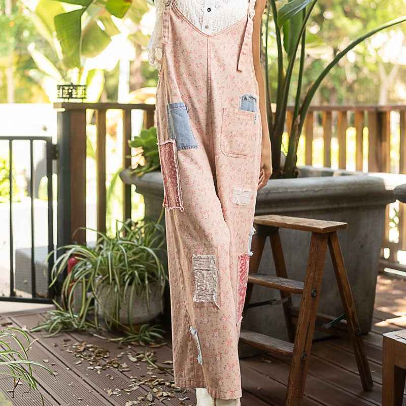 Loose Fit Overalls Jumpsuit Pants