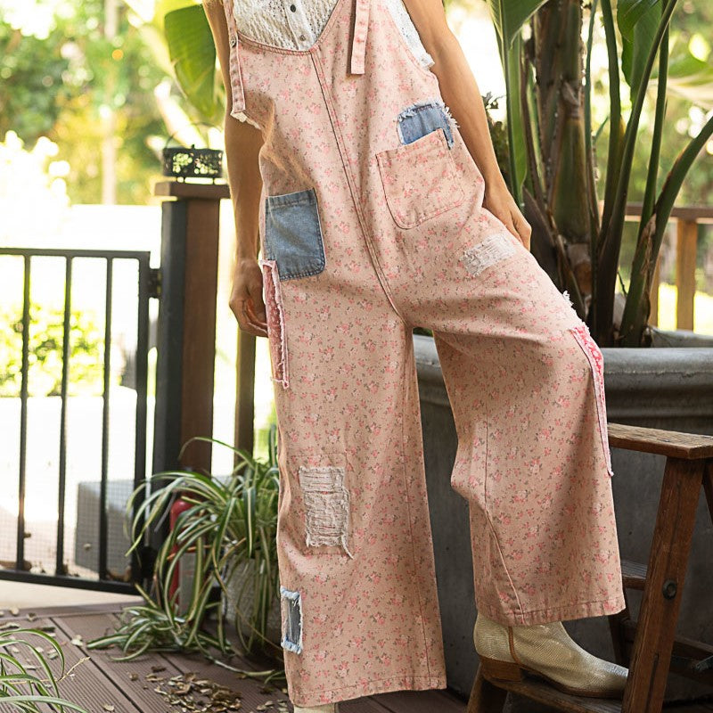 Loose Fit Overalls Jumpsuit Pants