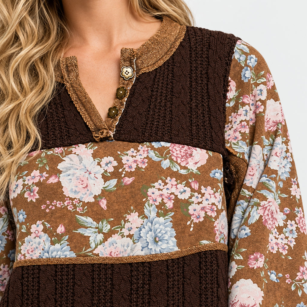 French Terry Knit Top
