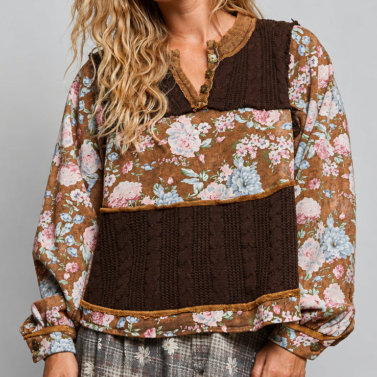 French Terry Knit Top