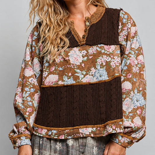 French Terry Knit Top