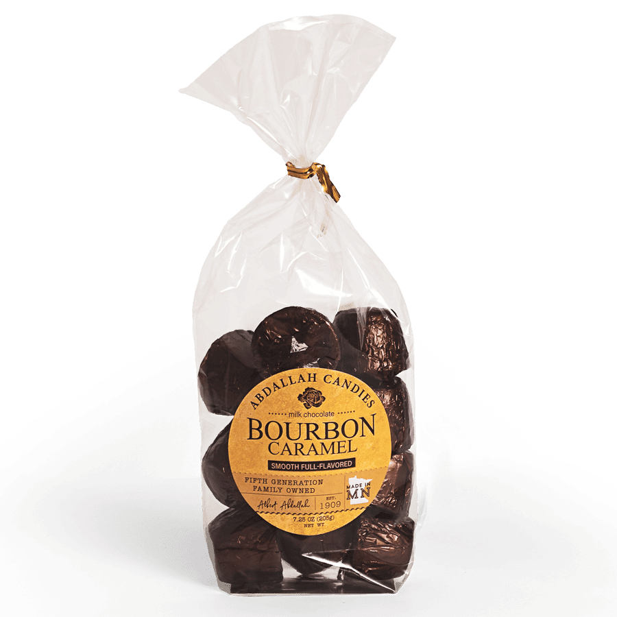 Bourbon Caramel Bites – Milk Chocolate 7.5oz Bag
